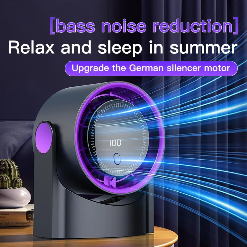 Norvo | Airiqo USB Vifte | Bærbar, hviskende stille og energieffektiv med 100 nivåer