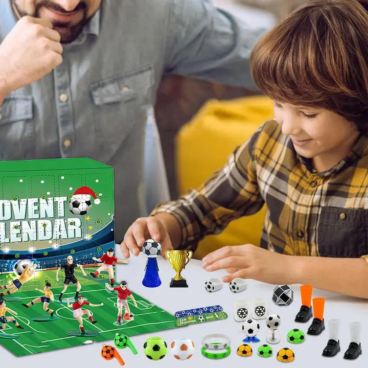 Norvo | MatchBox – Adventskalender for gutter og jenter med stadionbygge-sett