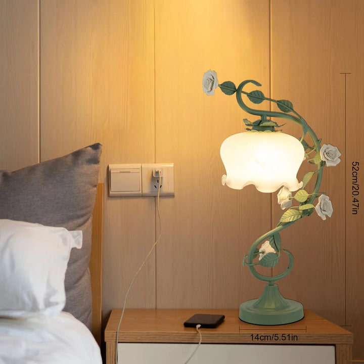 Norvo | Kunstnerisk Naturtema-Blomster Skrivebordslampe