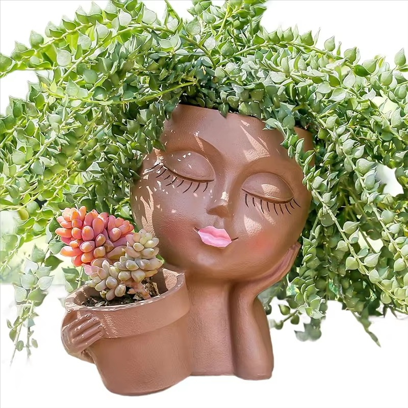 Norvo | Chic Dual Face Hodeplanter for Innendørs og Utendørs Bruk
