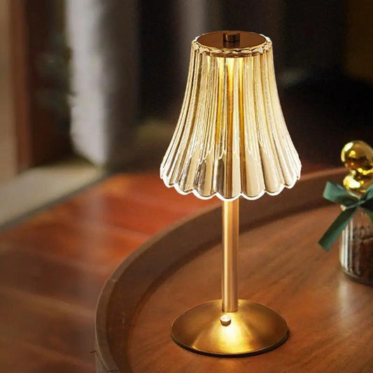 Norvo | CrystalLuxe - Vintage Bordlampe med Elegant Glans
