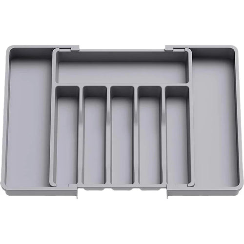 Norvo | Modulora Bestikkskuffinnsats | Utvidbar Bestikkorganisator | Justerbart Lagringssystem laget av PP | 38×35 cm
