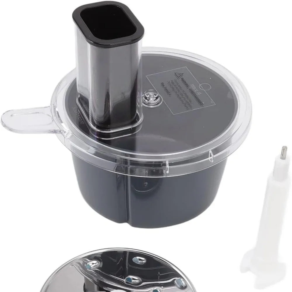 Norvo | MixWerk Thermomix Kuttesett for TM6 & TM5 | Grønnsakskutter & Rivjern | Skjæretilbehør for reddiker & søtpoteter | Tilbehør med beholder