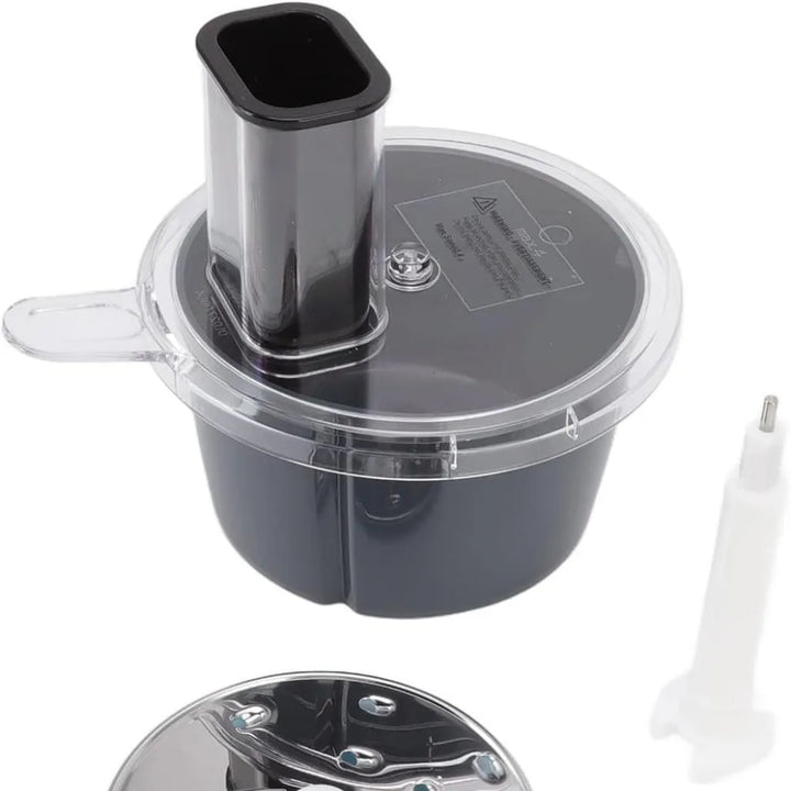 Norvo | MixWerk Thermomix Kuttesett for TM6 & TM5 | Grønnsakskutter & Rivjern | Skjæretilbehør for reddiker & søtpoteter | Tilbehør med beholder