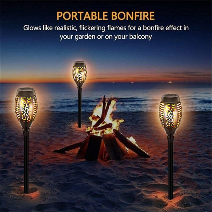 Norvo | Utendørs LED Solfyllt Kunstig Flamme Lampe