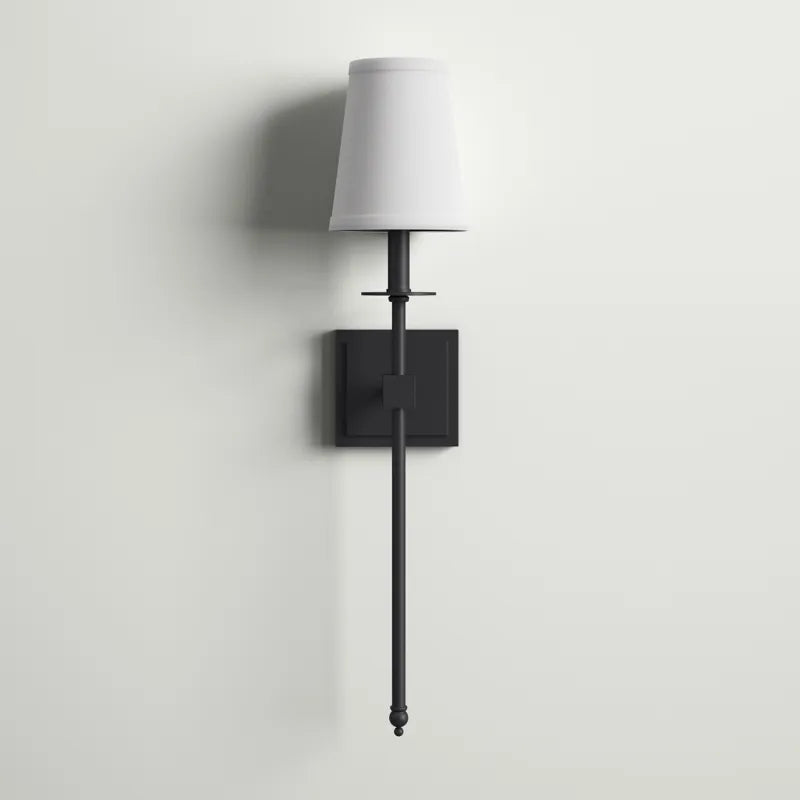 Norvo | Wandleuchte mit Stoffschirm | Amerikanischer Stil