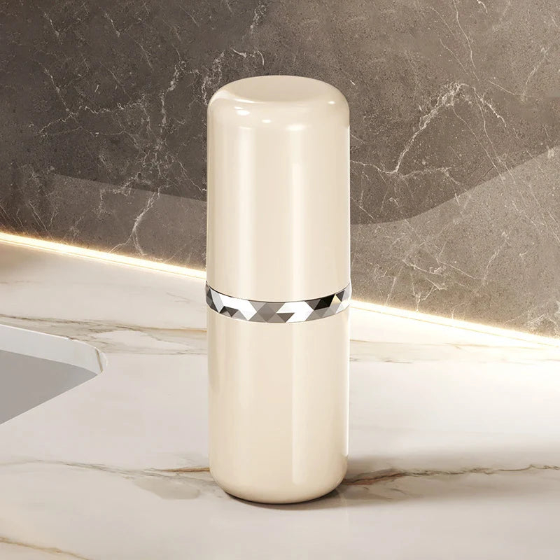 Norvo | Dentova Reiseskappel med Tannbørsteeske | 2-i-1 Oppbevaringsbeholder for Tannbørste & Munnhygiene | Ideell for På Farten