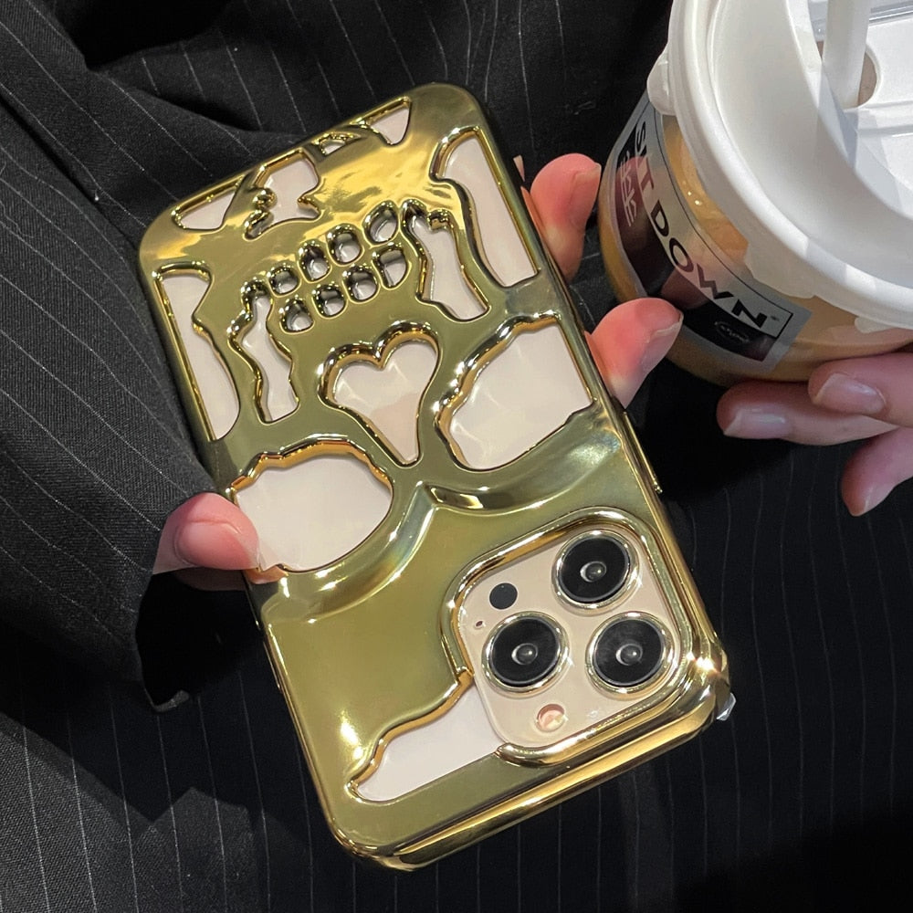 Norvo | Gothic Midnight Skull Telefonveske