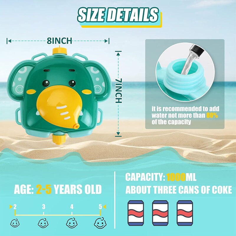 Norvo | Sun Fun Aqua Ranger Ryggsekk Barnevannpistol