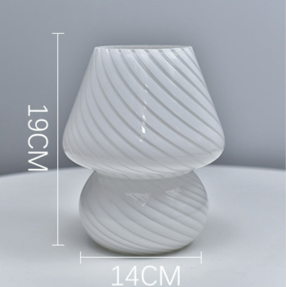 Norvo | LED Skrivebordslampe i Soppshape laget av Glass