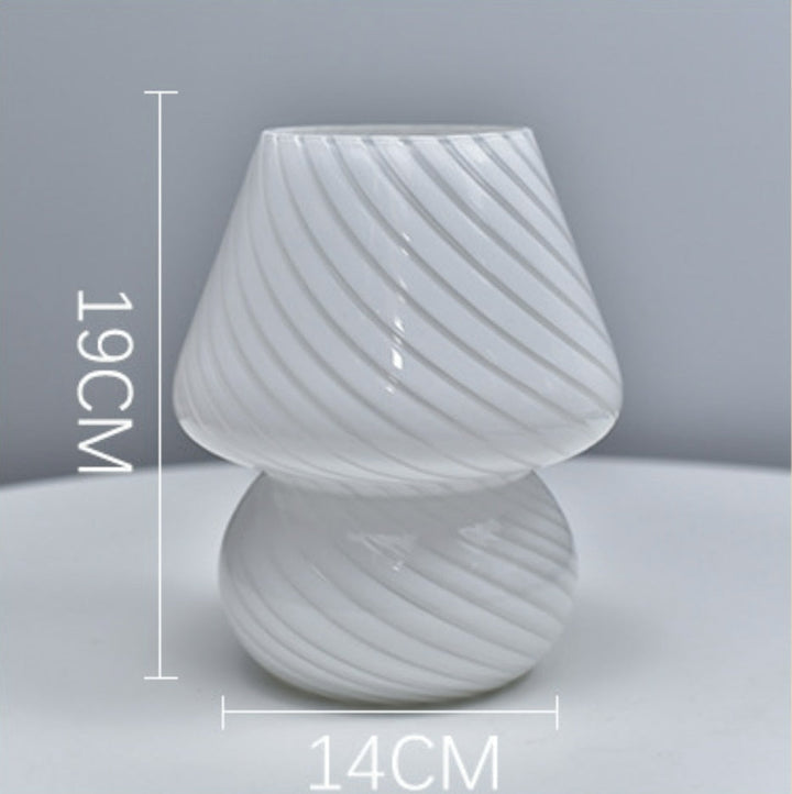 Norvo | LED Skrivebordslampe i Soppshape laget av Glass