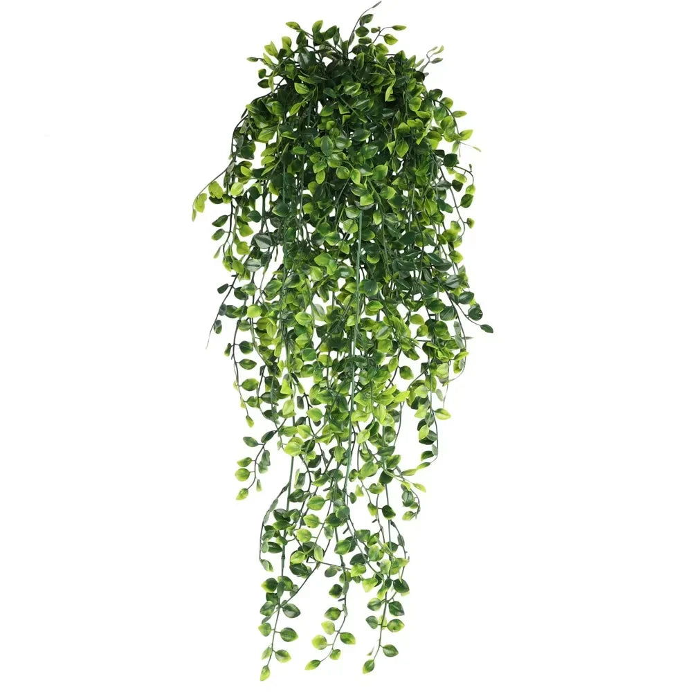 Norvo | Evergriva Hengeplante Kunstig | 90 cm Boston Fern Look | Enkel Pleie & UV Motstandsdyktig | For Innendørs & Utendørs