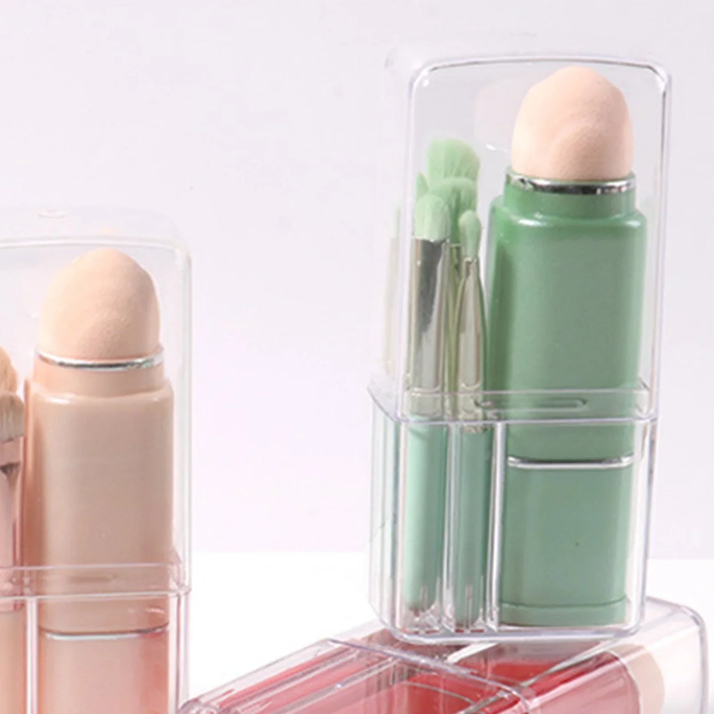 Norvo | 8Pcs Bærbar Sminkebørste Sett