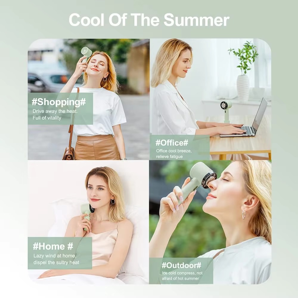 Norvo | Bærbar Oppladbar Campingvifte med 2200mAh Batteri og 3 Hastighetsinnstillinger