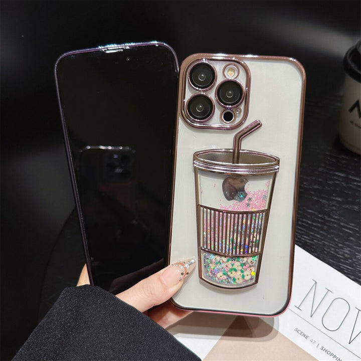 Norvo | Glitter Star Drink Cup iPhone Cover