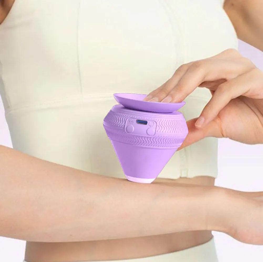 Norvo | Vibrasjoner Massasje Ball FlexiVibe | USB Oppladbar | Varme & Vibrasjon Terapi | Silikon | Bærbar & Selvklebende