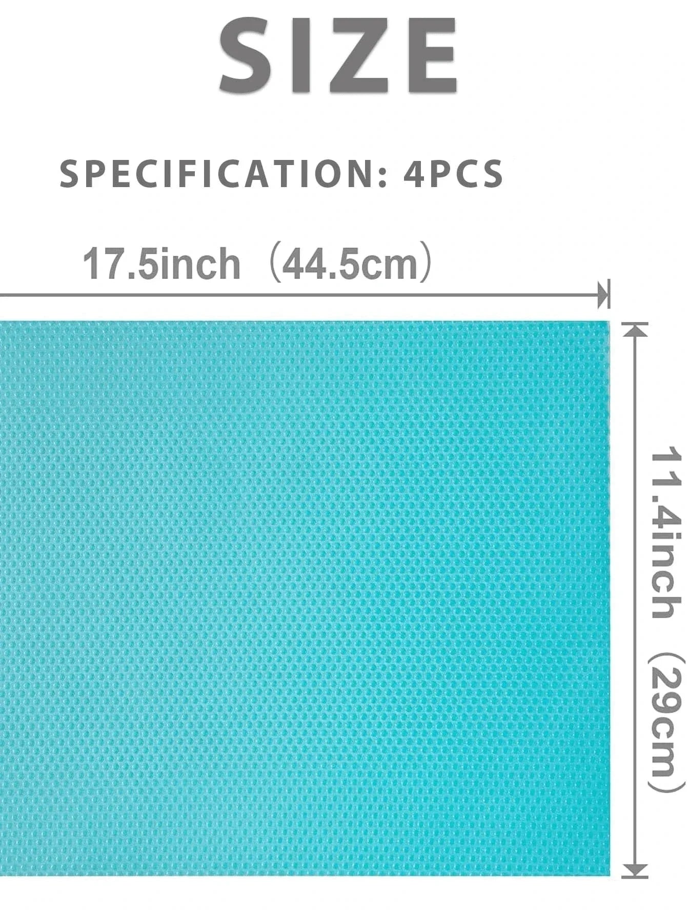 Norvo | Kjøleskapsmatter FreshLiner | 29×45 cm | EVA kuttematter | BPA-fri | For kjøleskap, skuff & hylle