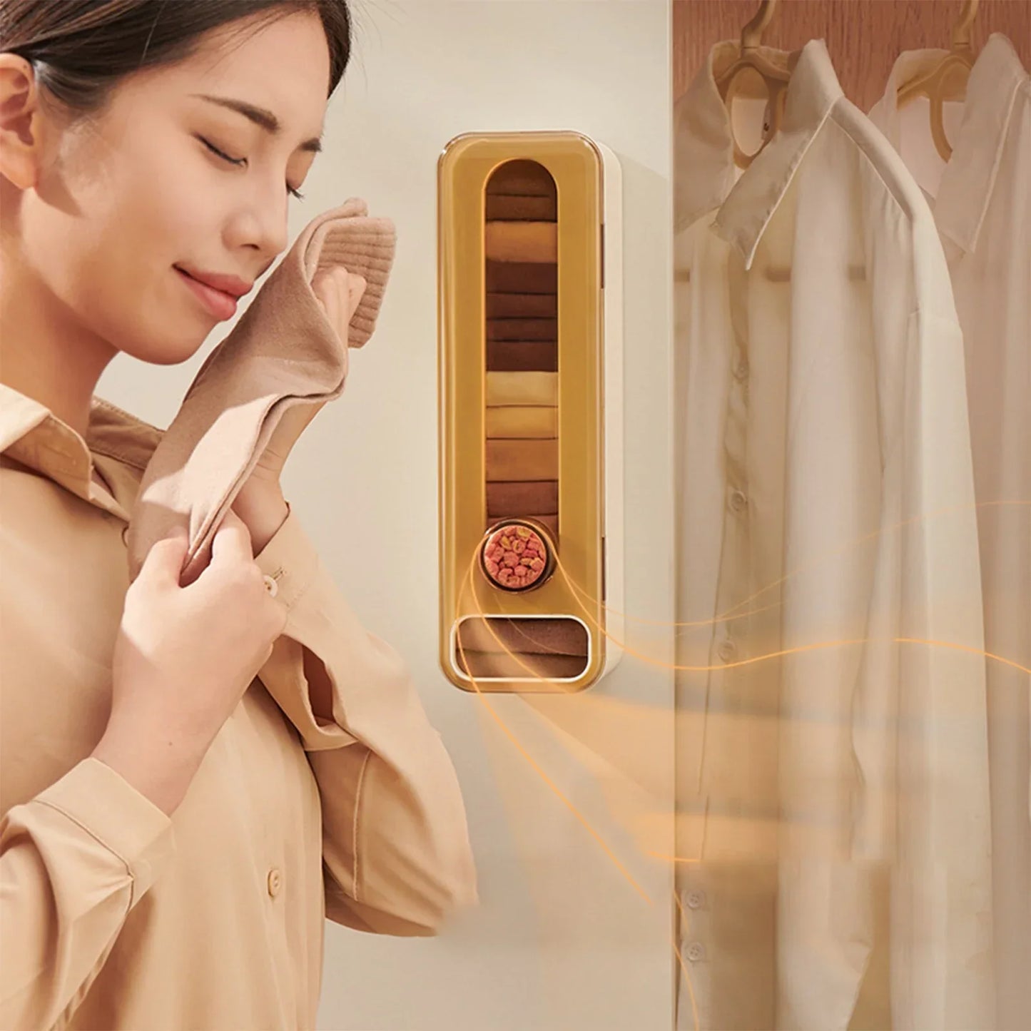 Norvo | Veggmontert Aromaterapi Garderobe Undertøy Organizer