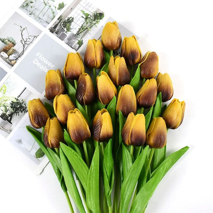 Norvo | Kunstig Tulipanbukett med Realistiske Livaktige Blomster