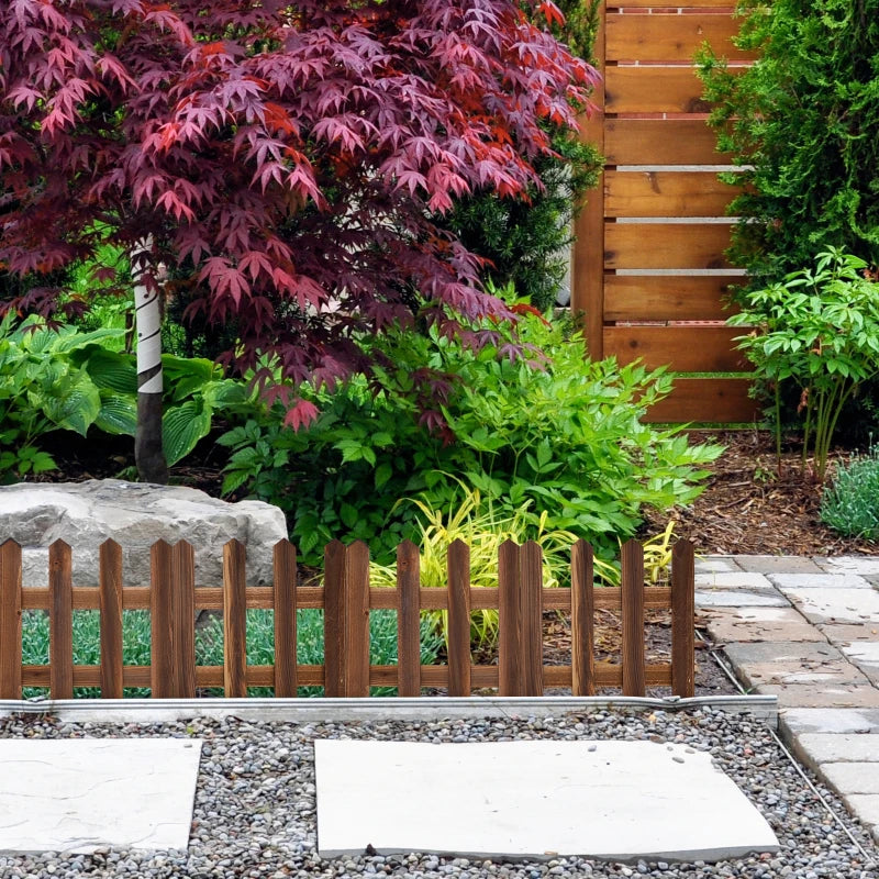 Norvo | Dekorativt tre hagegjerde for blomsterbed og utendørsområder