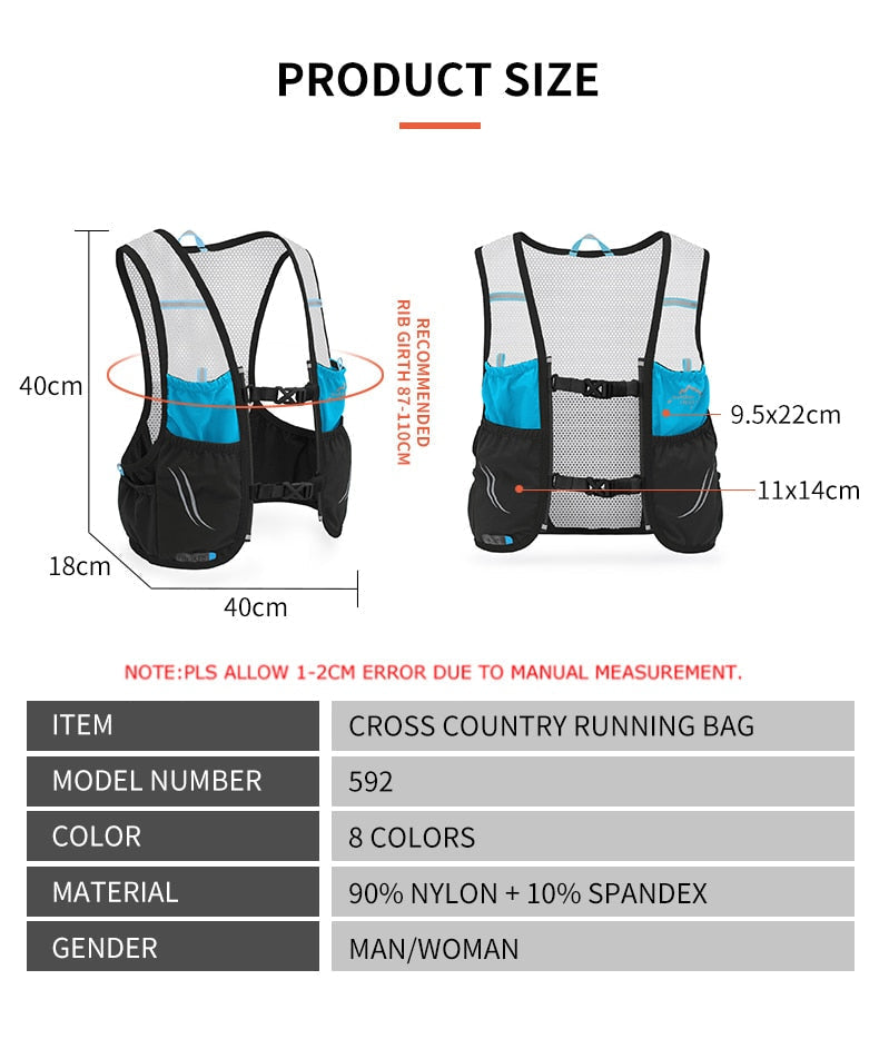 Norvo | Hike Racer Pustende Vest Løpe Ryggsekk