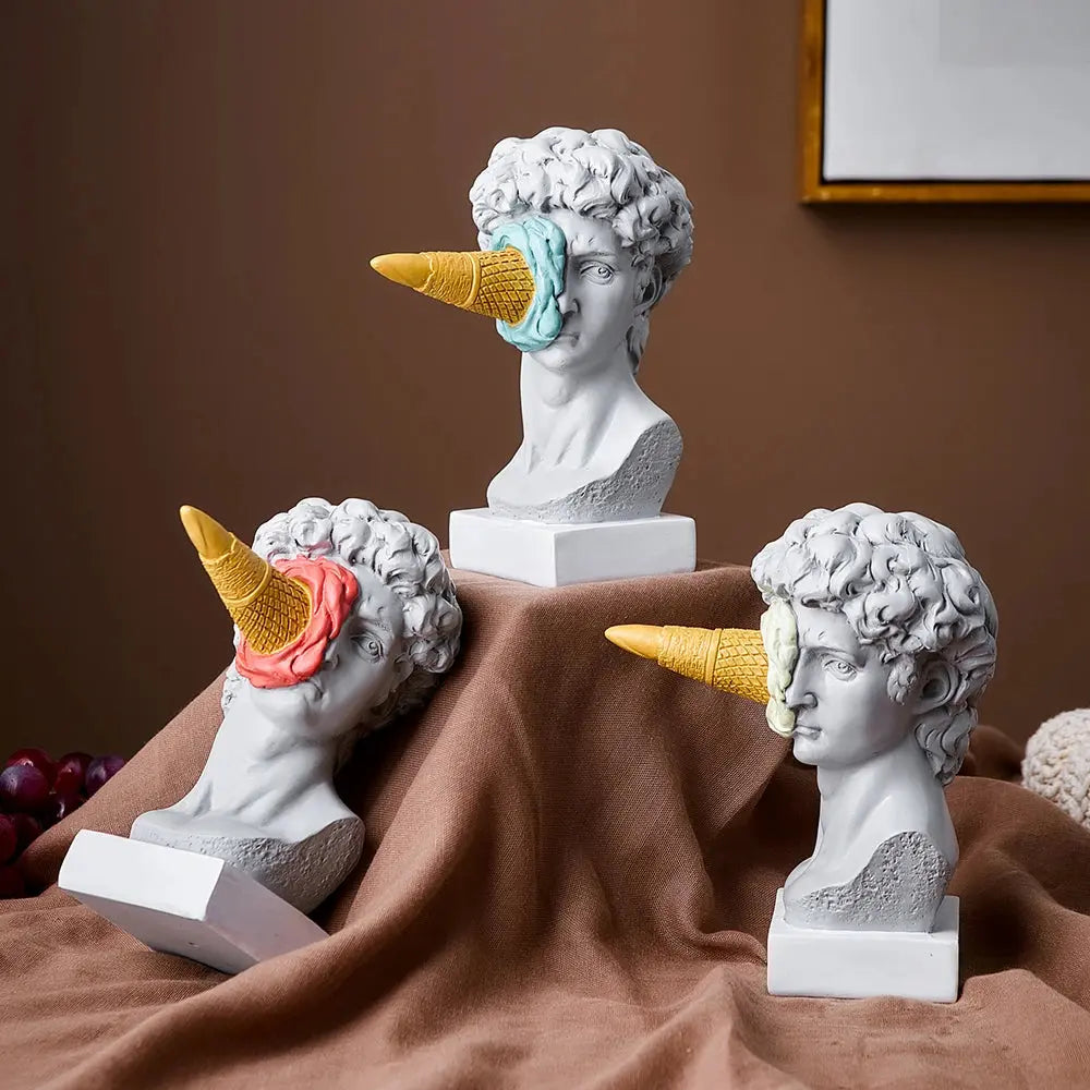 Norvo | David Statue Iskremutgave: Gourmet og Elegant Kunst