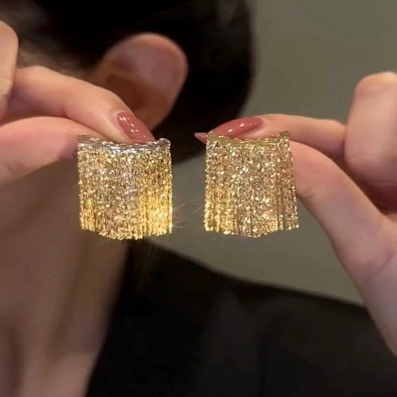 Norvo | Golden Shining City Kvast Øredobb