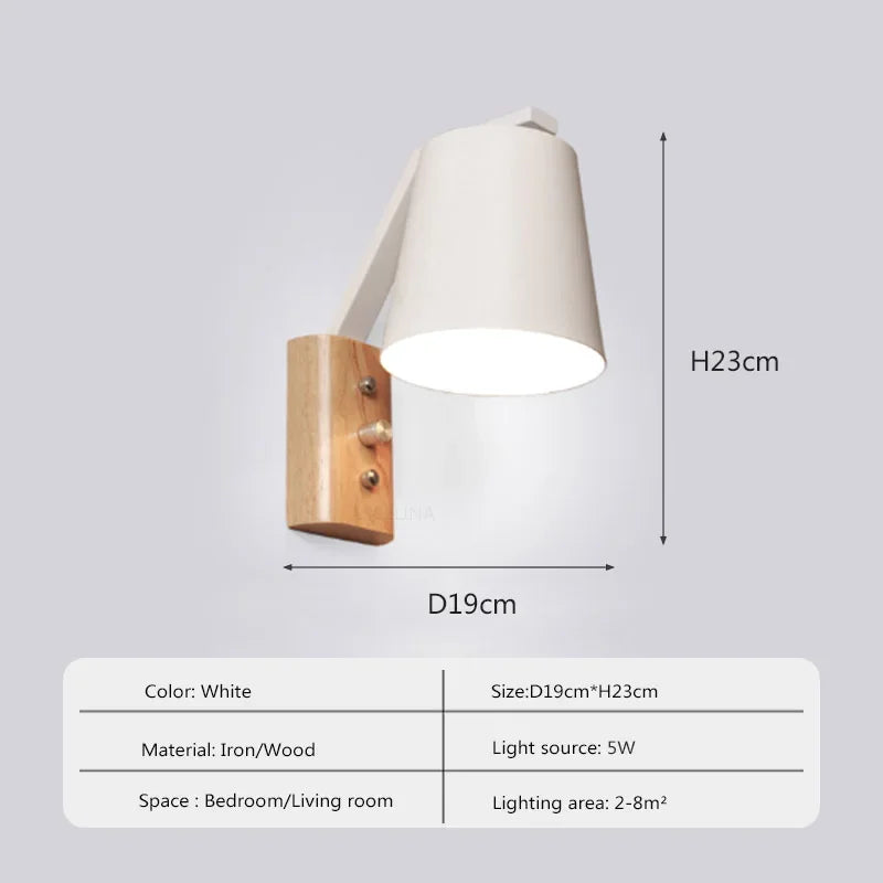 WoodGlow Light – LED Vegglampe for Soverom Norvo