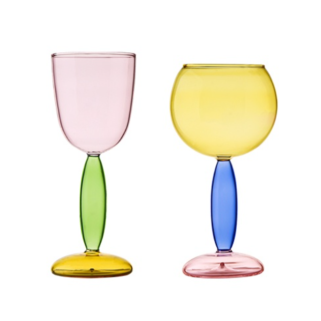 Norvo | Borosilicate 3-Farge Glass - Vin Glass