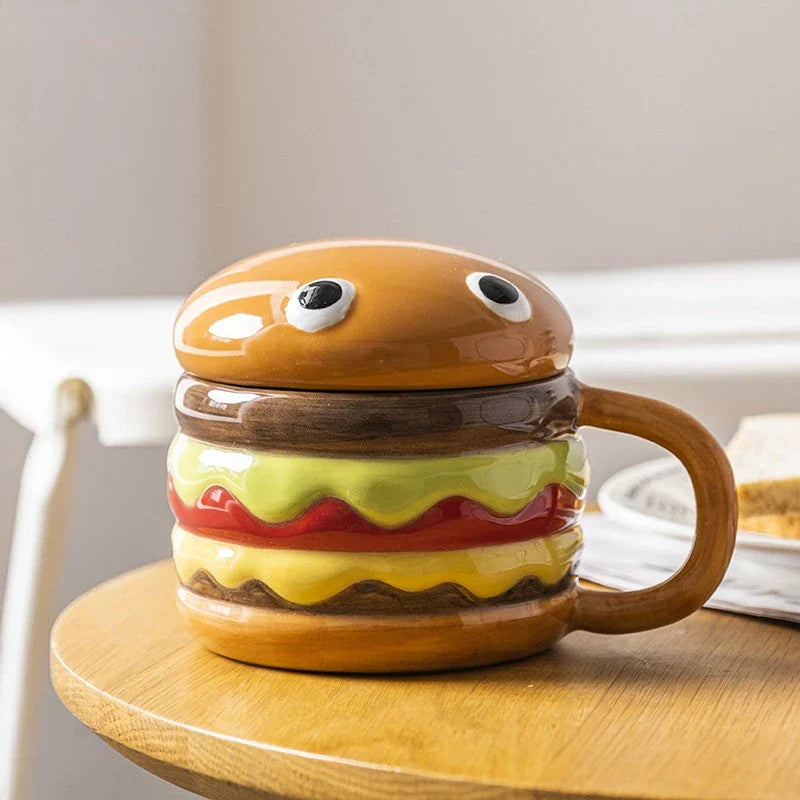 Norvo | Deilig Hamburger-Formet Keramisk Hamburger Kopp