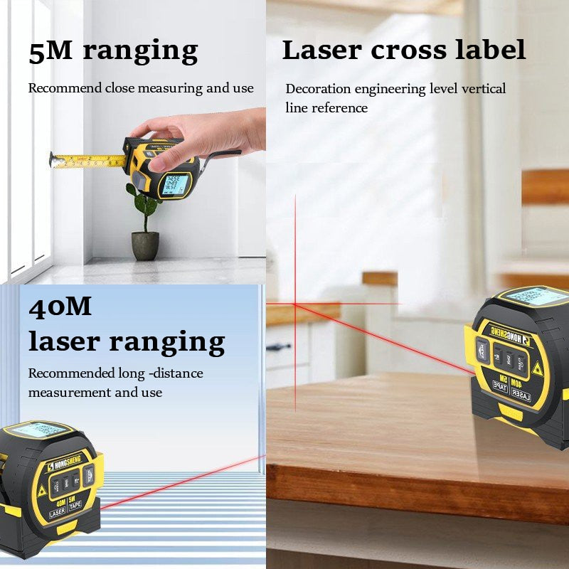 Norvo | 3i1 Ultimate Pro Laser Smart Målebånd