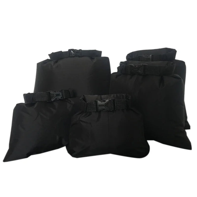 Norvo | Dry Bag Set Sealon | Vanntett & Sandfri | 5-delt sett (1,5L–6L) | For reise, strand & utendørs