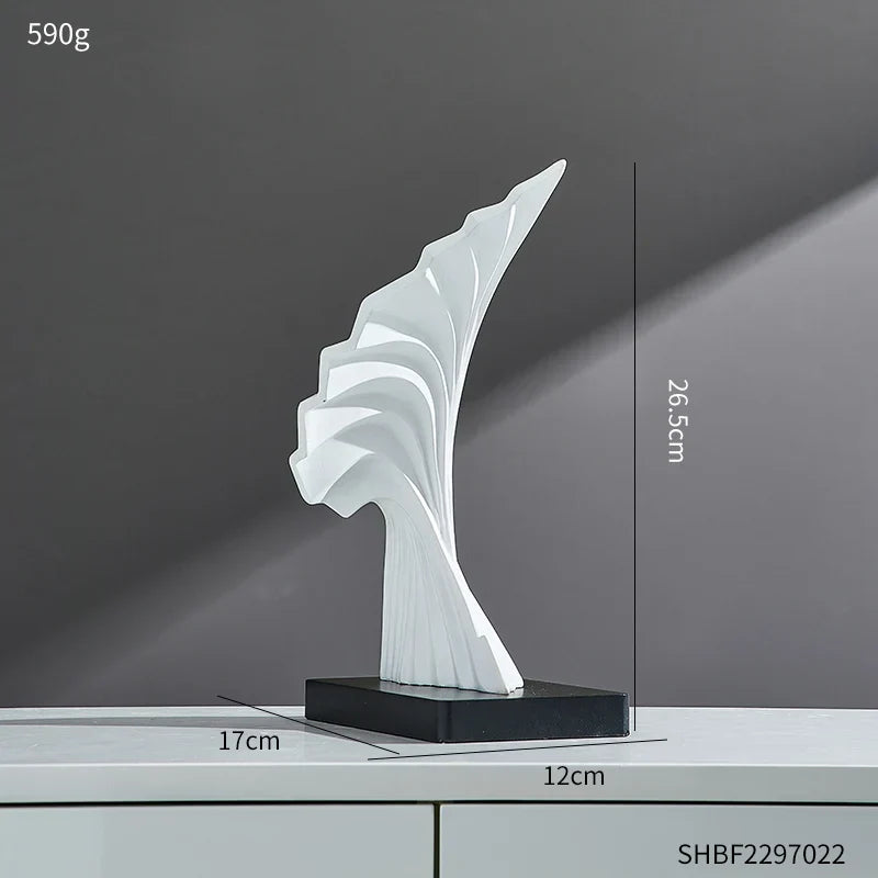 Norvo Decor Abstrakt Skulptur Har Kunst Gullstatue Stue Norvo Dekorasjon Kontor Skrivebords Tilbehør Håndverk Ornamenter