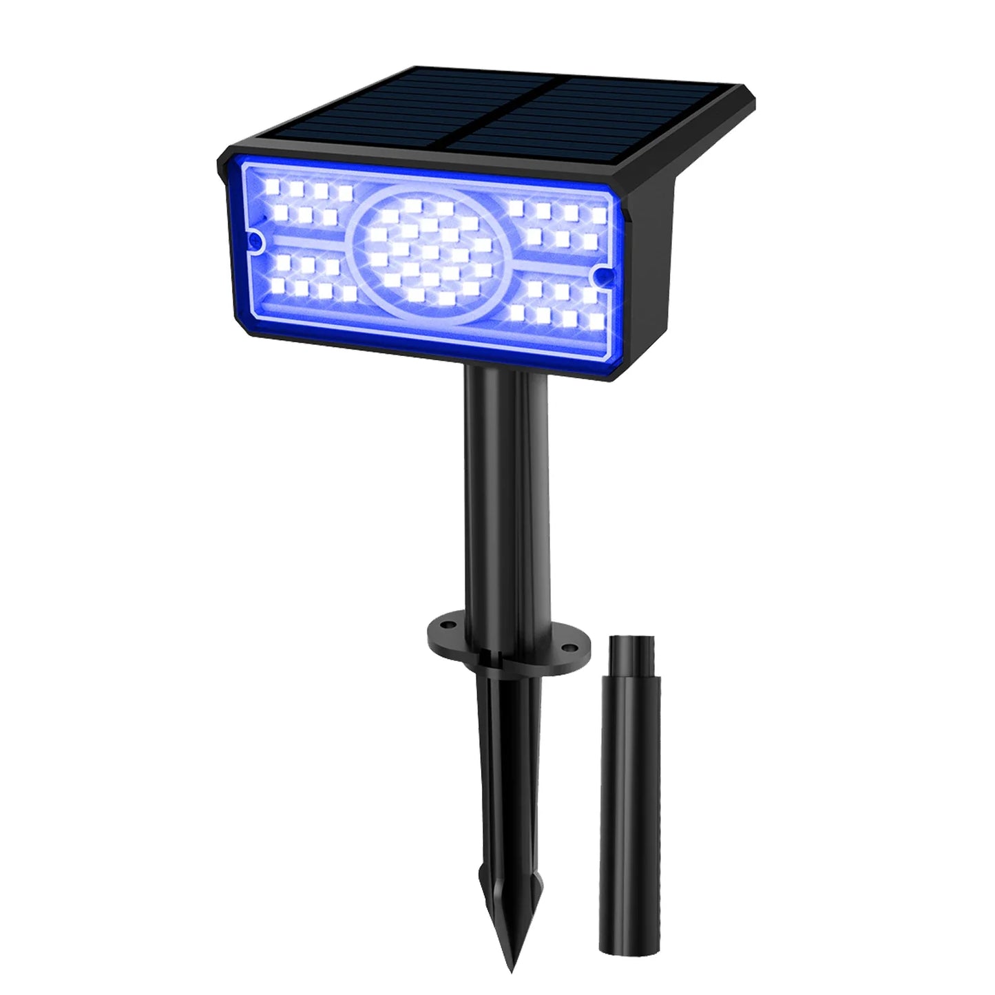 Norvo | Solara LED Solarspotlight | 4 Lyskilder | 49 LED-er | IP65 Vanntett | Energisparende med Solcellepanel