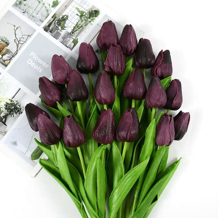 Norvo | Kunstig Tulipanbukett med Realistiske Livaktige Blomster