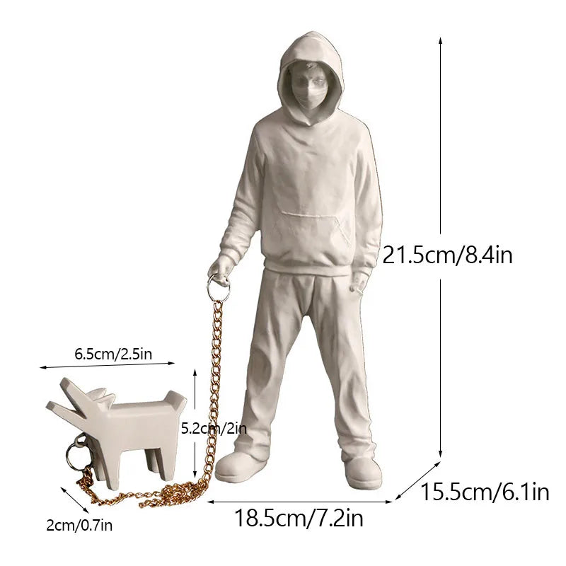 Norvo | Artify Banksy skulpturkolleksjon | Blomsterkaster & ballongjente | Popkunstfigurer | Moderne kontor- og hjemmeinnredning