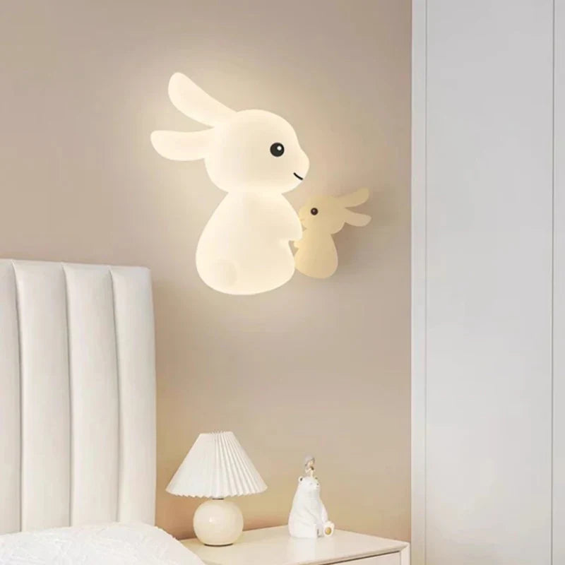 RabbitGlow Lampe - Leken LED Barnas Vegglampe Norvo