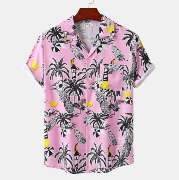 Norvo | Hawaii Surf Floral Skjorte for Menn