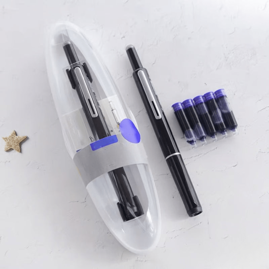 Norvo | Aurelio Elite Penn | Uttrekkbar Luksus Fillerpenn | Jevn Blekkstrøm | Elegant Skriveredskap & Gave til Profesjonelle