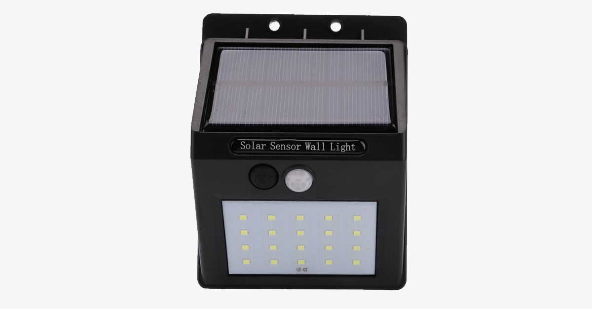 Norvo | Solar LED Sensor Vegglampe – Gjør din del for miljøet og øk sikkerheten i området ditt
