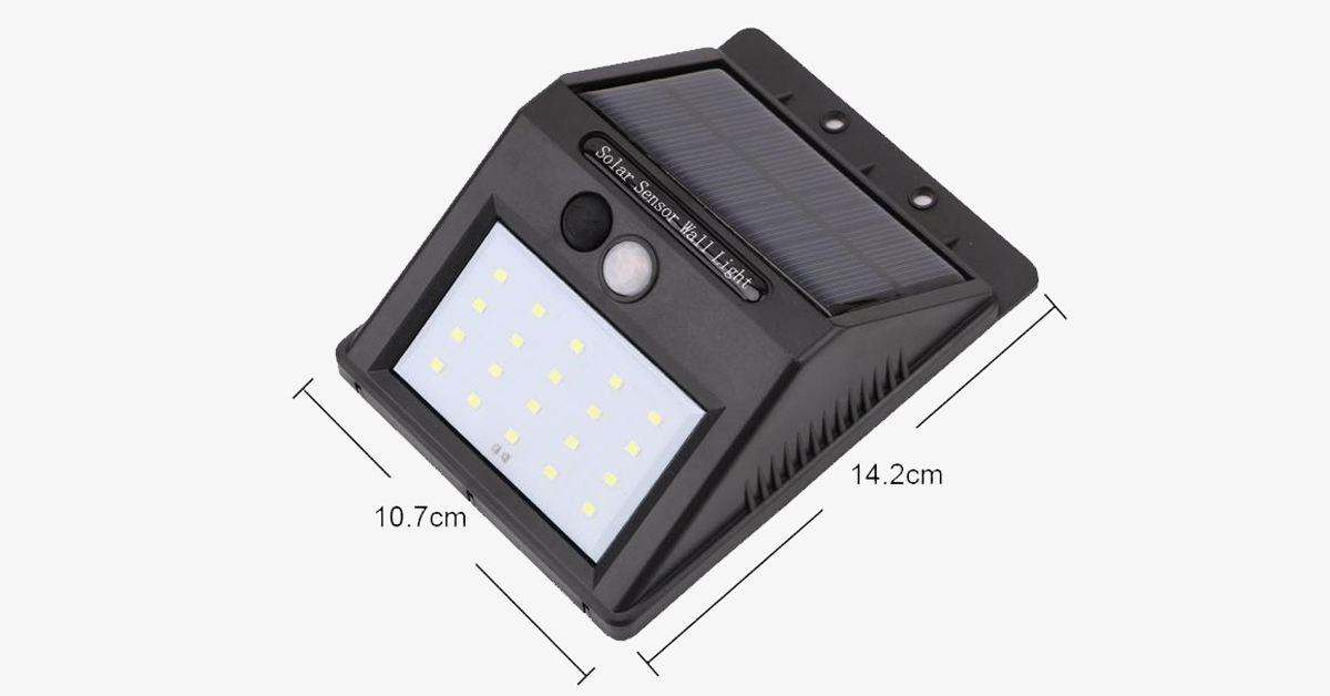 Norvo | Solar LED Sensor Vegglampe – Gjør din del for miljøet og øk sikkerheten i området ditt