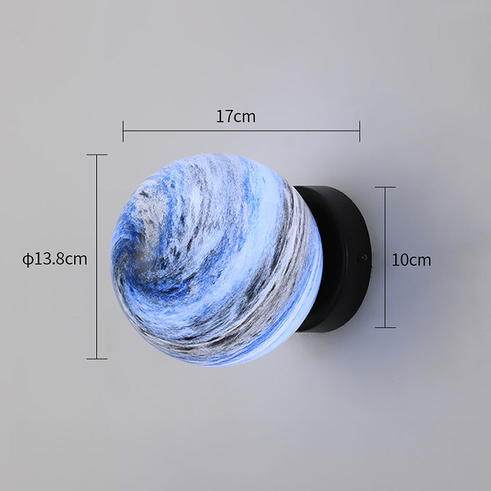 Norvo | Glass Ceiling Light Modern Globe Fixture