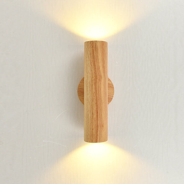 Norvo | Moderne enkel varm massiv tre strippet dobbel hode LED vegglampe