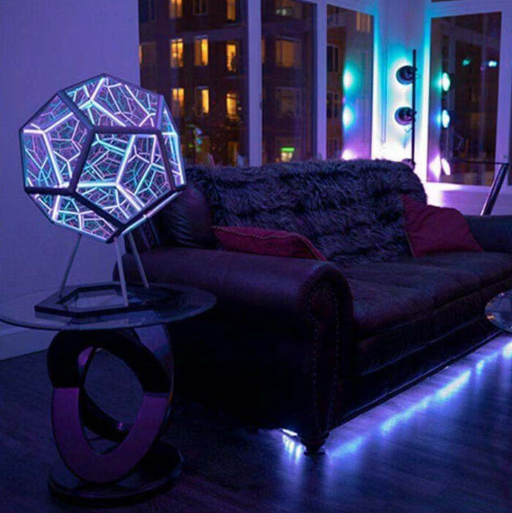 Norvo | Infinity Dodecahedron LED Nattlys Kunst Bordlampe