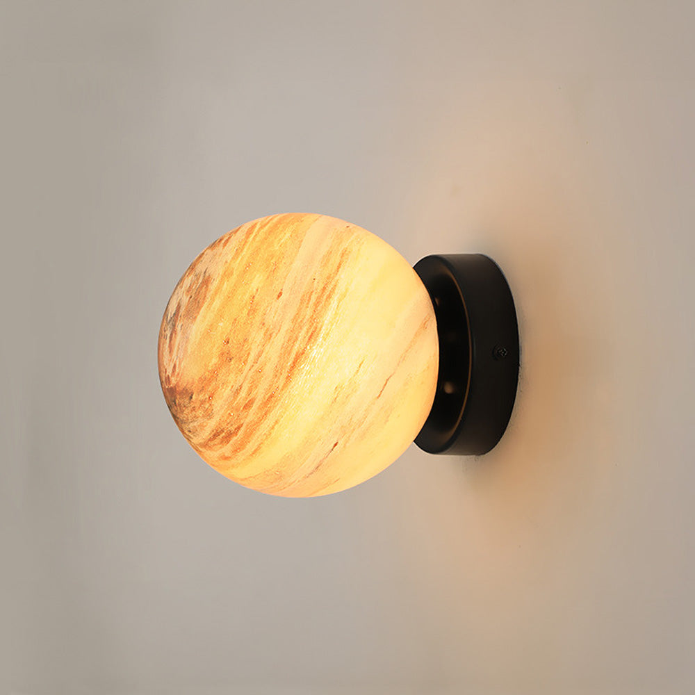 Norvo | Glass Ceiling Light Modern Globe Fixture