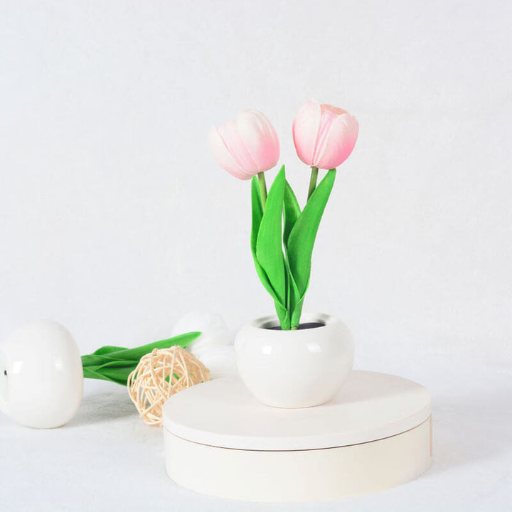 Norvo | Moderne Kreativ Simulering Tulipan Peony LED Nattlys Bordlampe