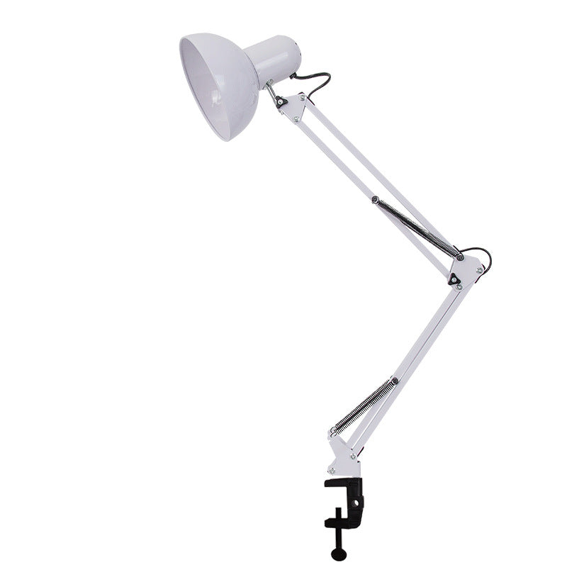 Norvo | Moderne minimalistisk sammenleggbar bordlampe med lang arm og klemme laget av ABS med 1 lys for soverommet