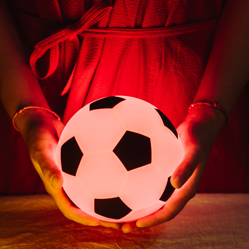 Norvo | Kreativ Fotball Silikon LED Nattlys USB Lading Bordlampe