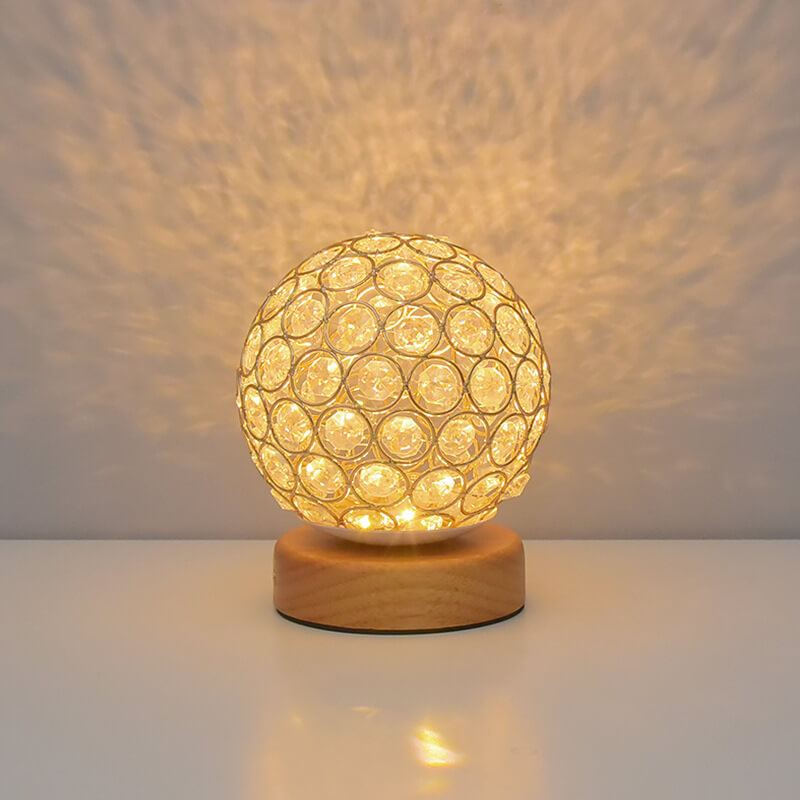 Norvo | Moderne Minimalistisk Rund USB Oppladbar LED Nattlampe Bordlampe