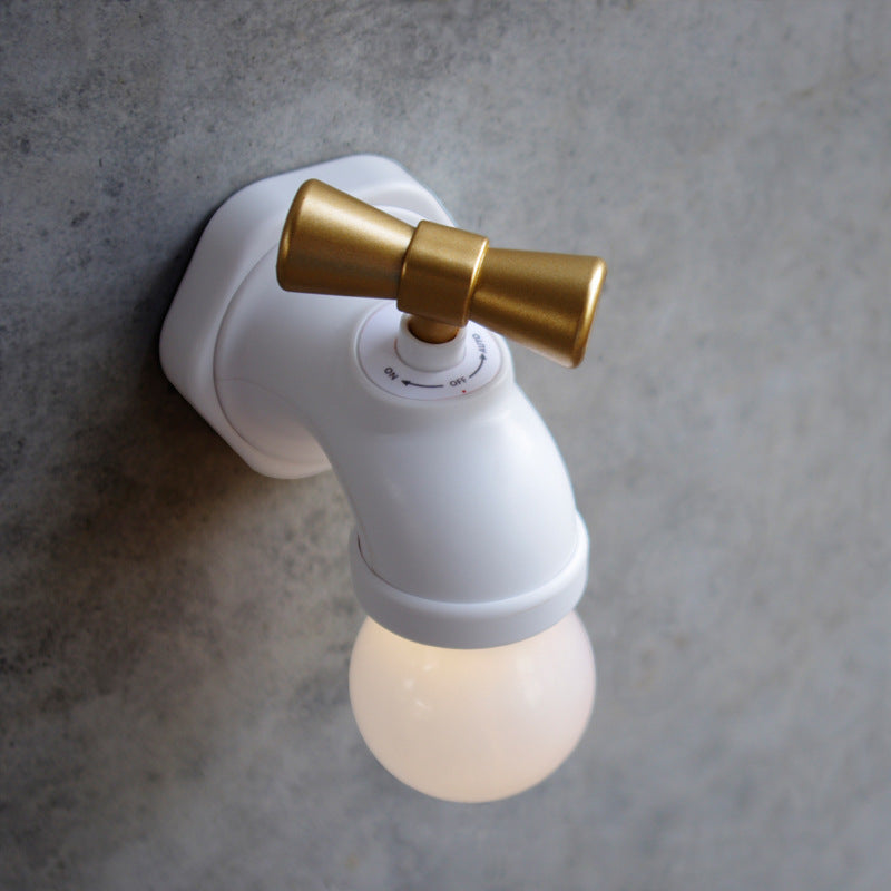Norvo | Moderne kreativ kran ABS PC USB LED nattlampe vegglampe